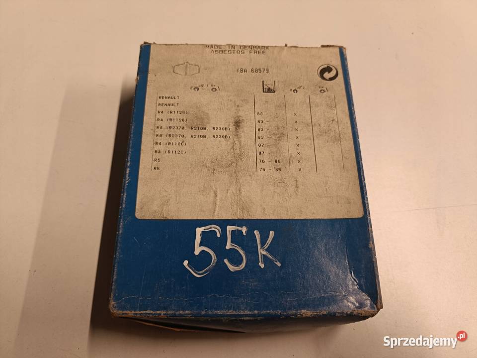 KLOCKI HAMULCOWE Renault R4 R5 PRZEDNIE przód Rudka