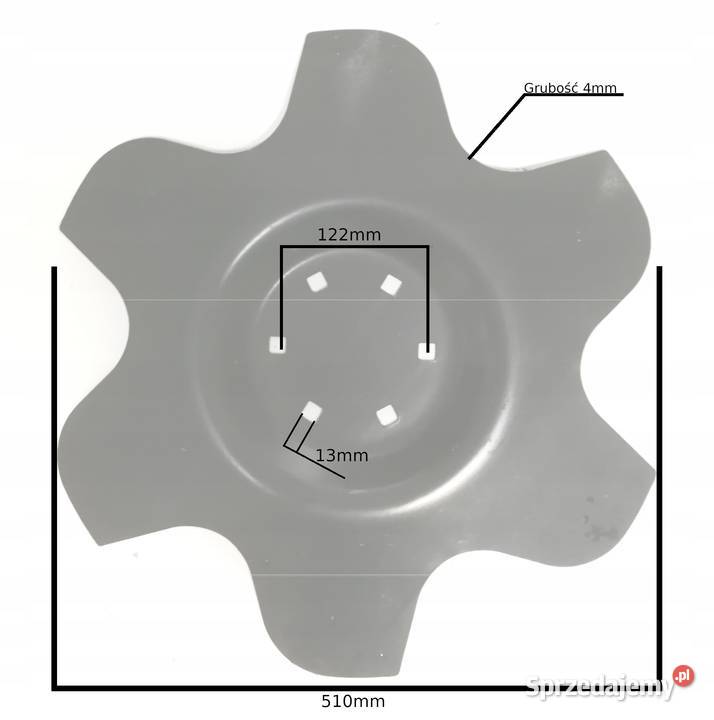 Talerz 510 P 6 otw skrajny Agro Masz Kamionna