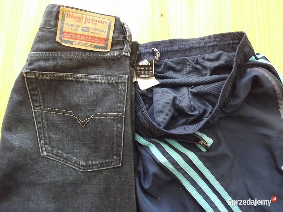 Trzy pary spodni Adidas Diesel Coockers Adidas