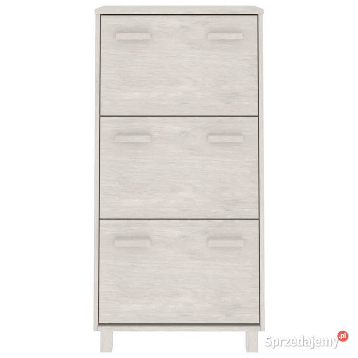 Szafka na buty HAMAR biała 595x35x117 lite sosna Warszawa