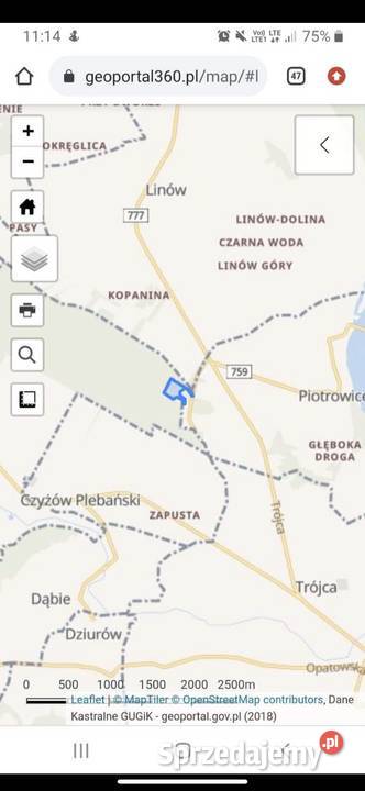 Wydzierżawię działkę rolną 37ha sprzedam
