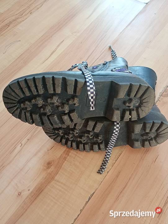 buty czarne wysokie 35 wys 21 używane Szczecin sprzedam