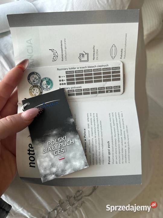 Poduszka z naturalnego puchu gęsiego Notte Luna Płock