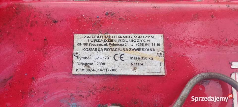 Kosiarka rotacyjna Z173 Zgrabiarka świętokrzyskie Sarnia Zwola