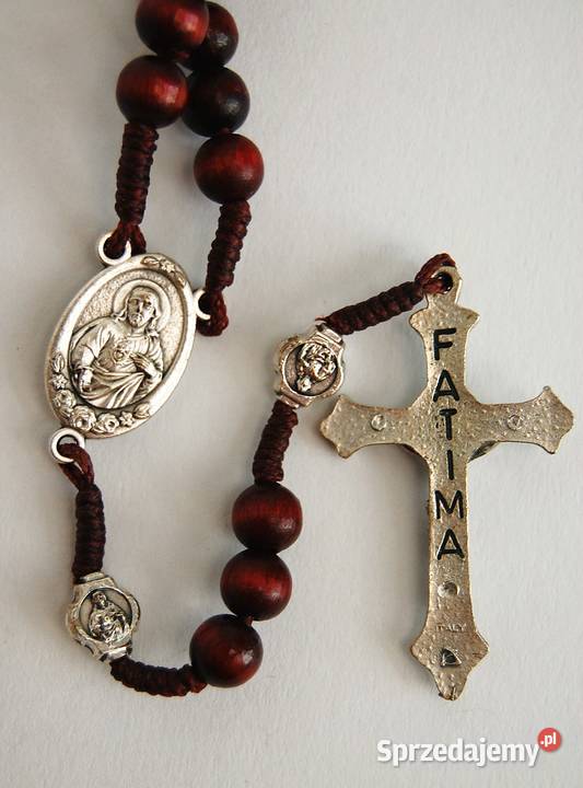 Nowy drewniany różaniec fatimski Fatima Lublin