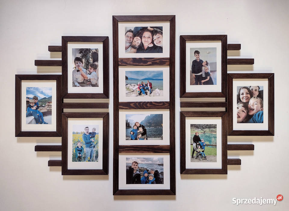Drewniana Multirama Ramka na 10 zdjęć 15X21 Katowice sprzedam