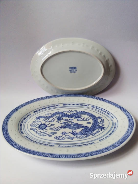 chińska porcelana ryżowa vintage talerze Serwisy Dom i Ogród