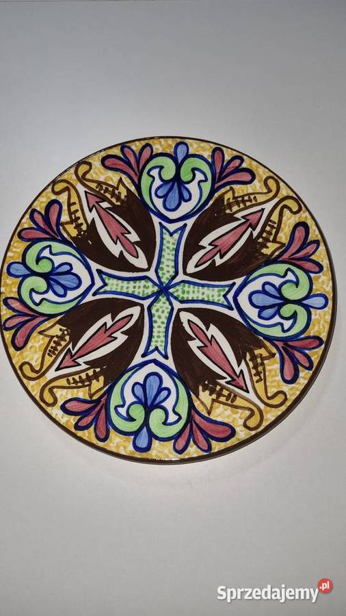 Talerz Dekoracyjny Ozdobny Ceramika Hiszpańska wielkopolskie Wola Podłężna