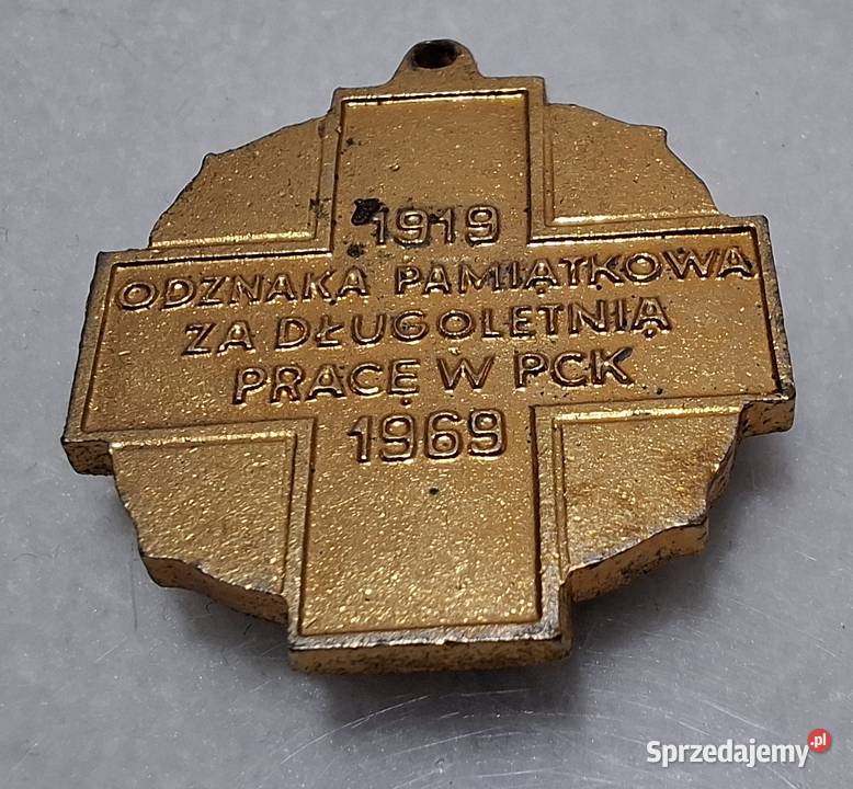 Odznaka PCK 50 długoletnią pracę 1919 1969 22mm Czeladź