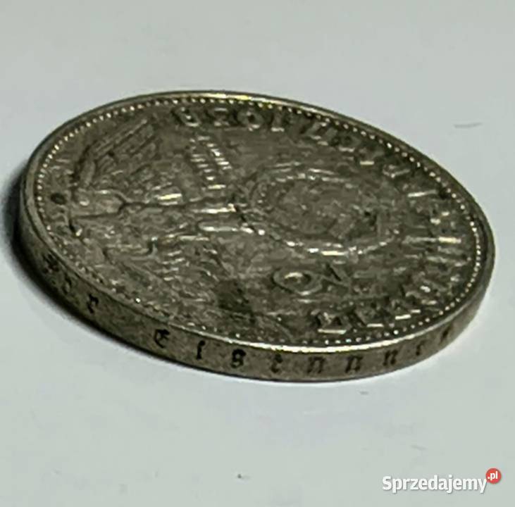 2 srebrne Reischmarki z 1938 roku Rzeszów