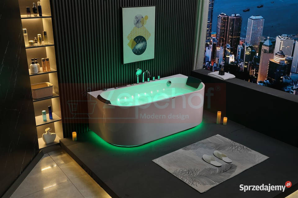 Wanna z hydromasażem EBX802 prostokątna