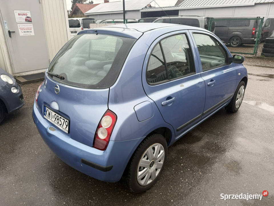 Nissan Micra RatyZamiana zdrowa bez rdzy opony niebieski Nissan