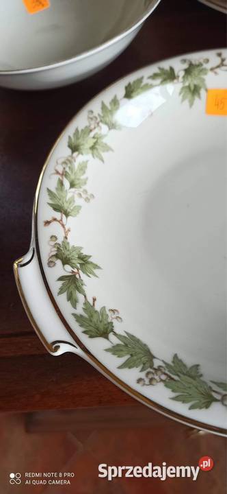 Salaterka Serwis Morbar Liście na złoconej pomorskie Gdańsk