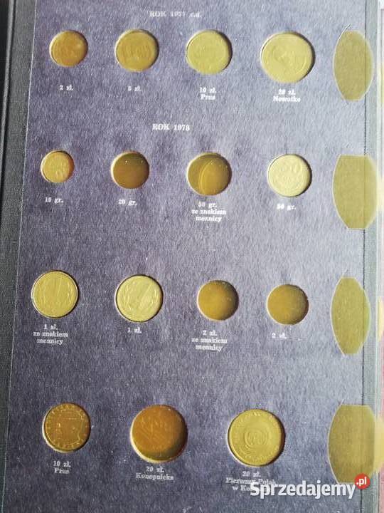 Klaser album na monety z monetami 101 19731986 Kraków sprzedam