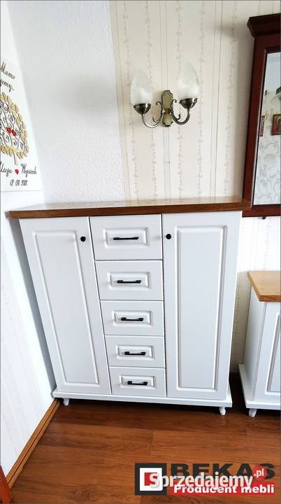 Klasyczna Komoda LONDYN 150 Dąb Biały dostępny Poznań