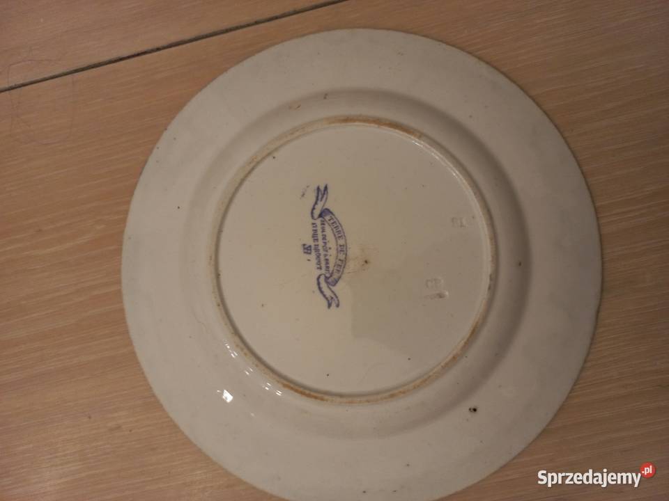Porcelana zabytek talerz przynajmniej 150 letni Porcelana i szkło Piastów