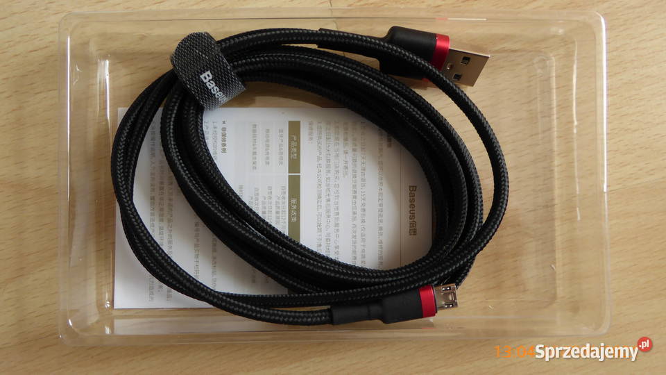 Nowy przewód Baseus USB microUSB dwumetrowy Olsztyn