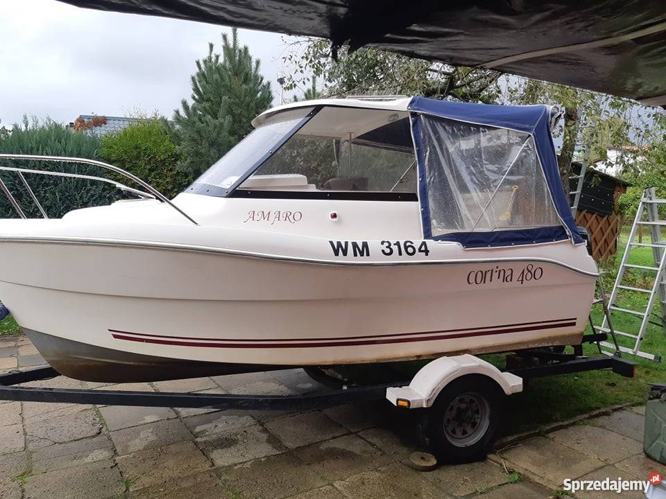 Łódź motorowa Cortina 480 z silnikiem i Braniewo