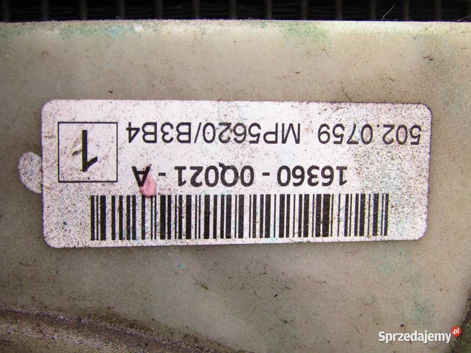 CHŁODNICA WENTYLATOR 10 VTI KPL CITROEN C1 II