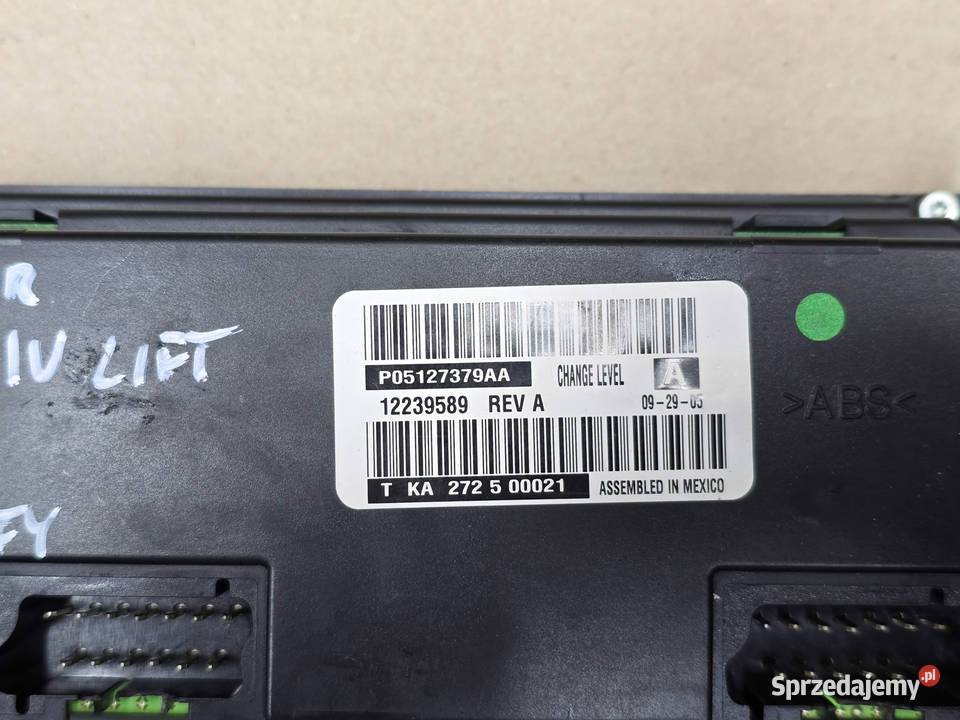 Panel Sterowanie Nawiewu Klimatyzacji CHRYSLER
