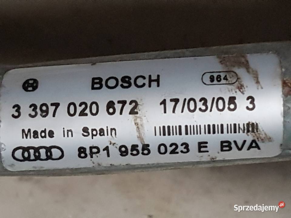 AUDI A3 8P MECHANIZM WYCIERACZEK SILNICZEK Turek