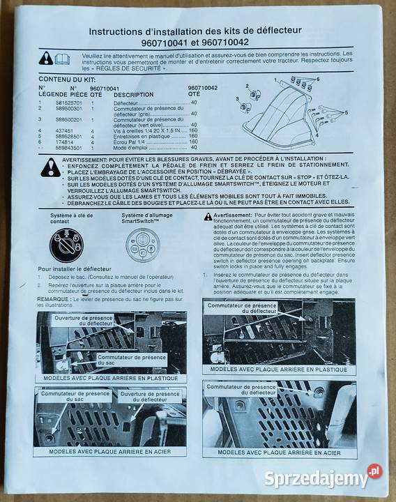 Osłona wyrzutu trawdeflektor McCulloch Husqvarna Siemianowice Śląskie