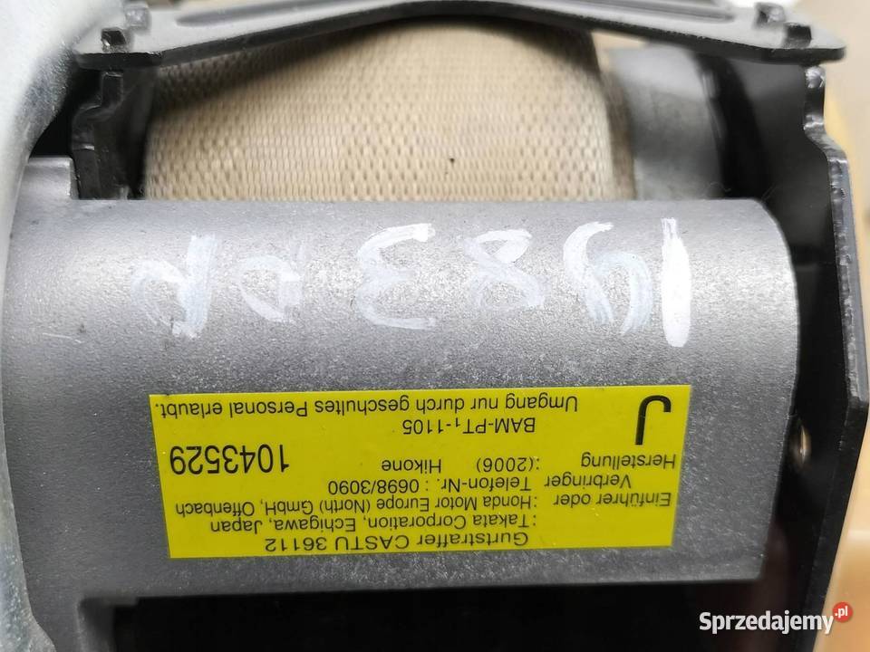 PAS BEZPIECZEŃSTWA PRAWY PRZÓD NAPINACZ UFO