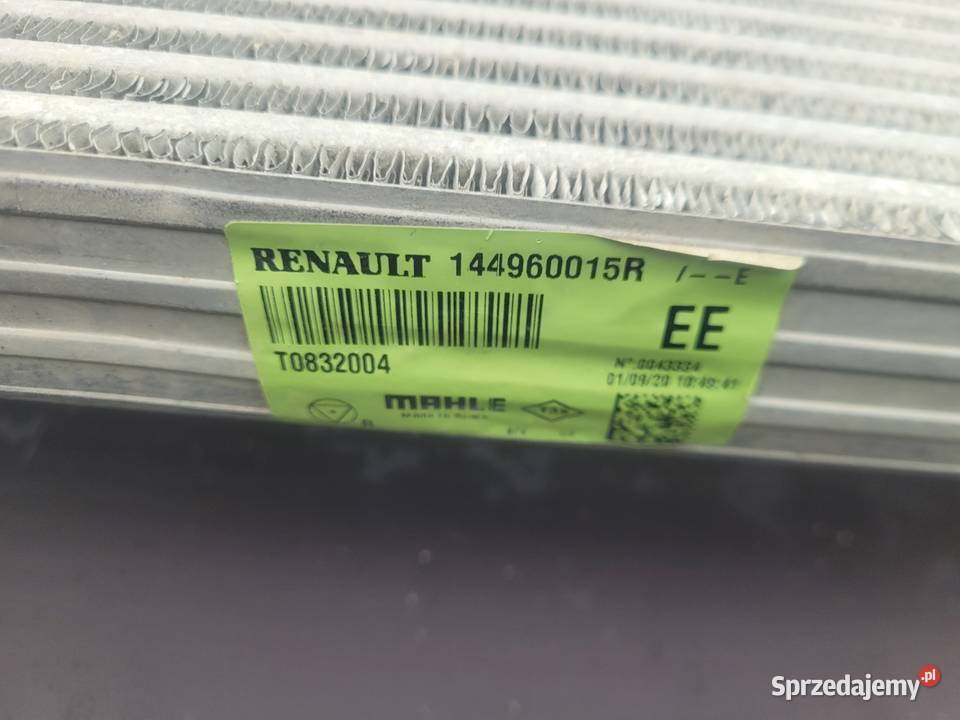 Chłodnica intercooler Renault Master 3 OEM Rok produkcji 2021 Chłodnice powietrza (intercoolery) Katowice