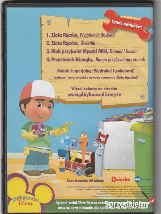 Złota Rączka Playhouse Disney płyta DVD mazowieckie
