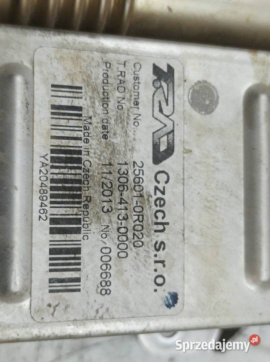 CHŁODNICA SPALIN 20 D4D Toyota RAV4 IV 2012 Rok produkcji 2014