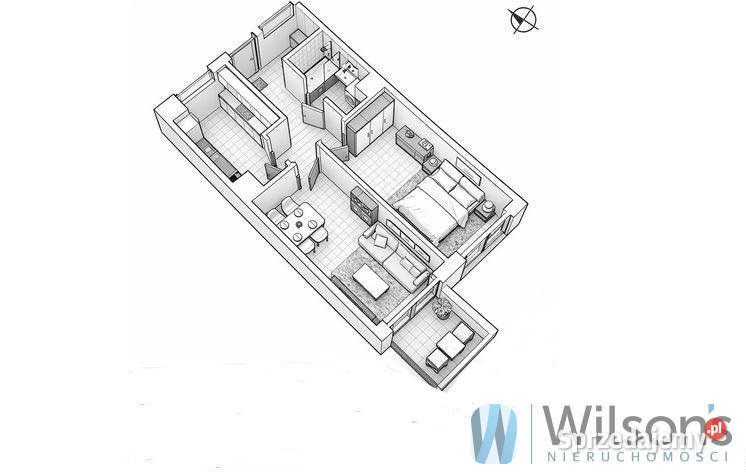 Mieszkanie Wrocław Nowe Żerniki 423m2 2 pokoje 48.14m2