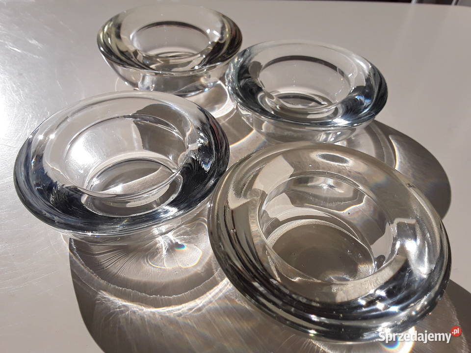 Świeczniki tealight przezroczyste IKEA 4 Warszawa