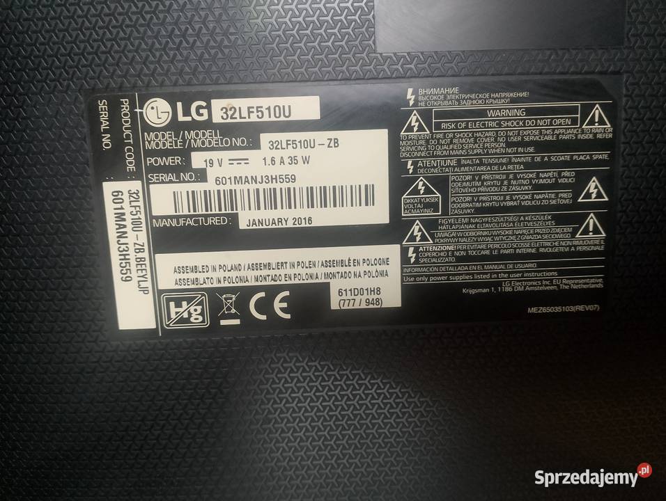 Telewizor LG 32LF510U 32 Wojciechowice