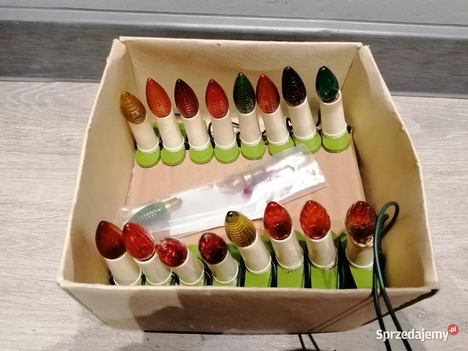 Lamki Choinkowe z czasów PRL Vintage Zgierz