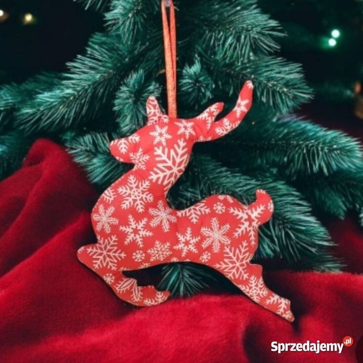 Ozdoba świąteczna zawieszka jelonek Boże Narodzenie