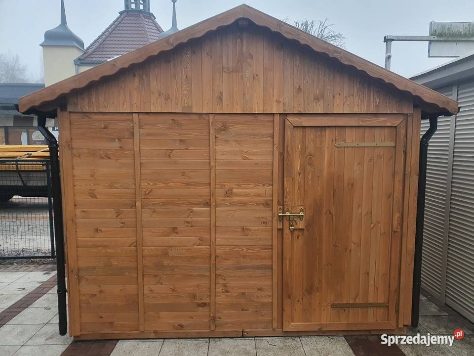 DOMEK HANDLOWY 3 DREWNIANY KIOSK SKLEPIK Parzymiechy