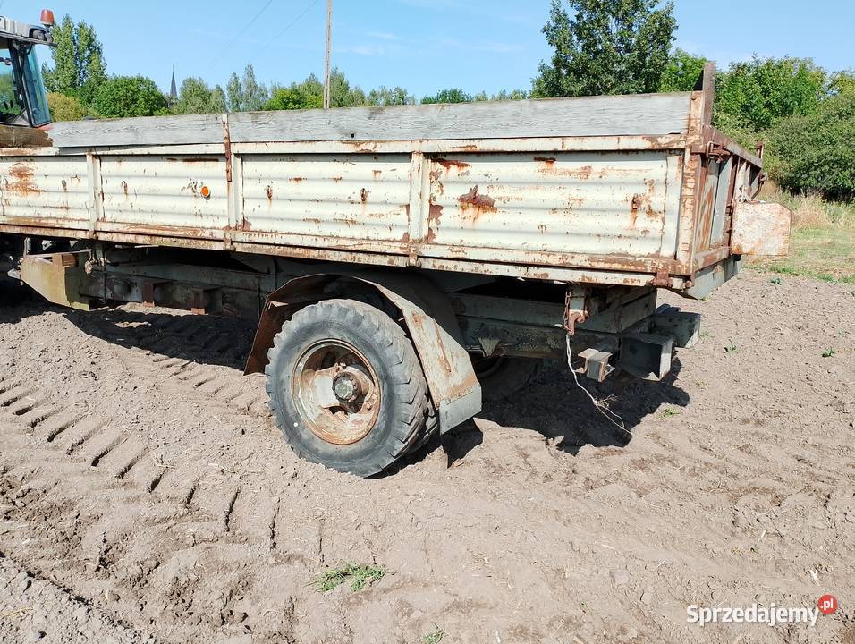 Przyczepa wywrotka jednoosiowa tandem 6t tył Gniezno