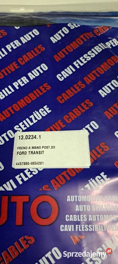 Linka hamulca ręcznego tył prawa FORD TRANSIT Luzino