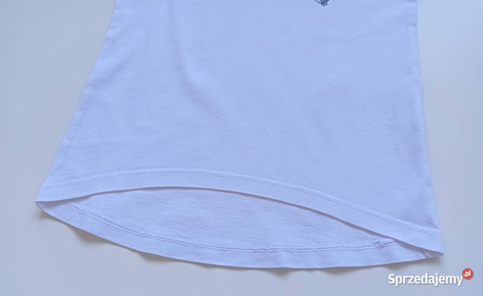 Śnieżnobiały tshirt z mieniącym serduszkiem 5 10