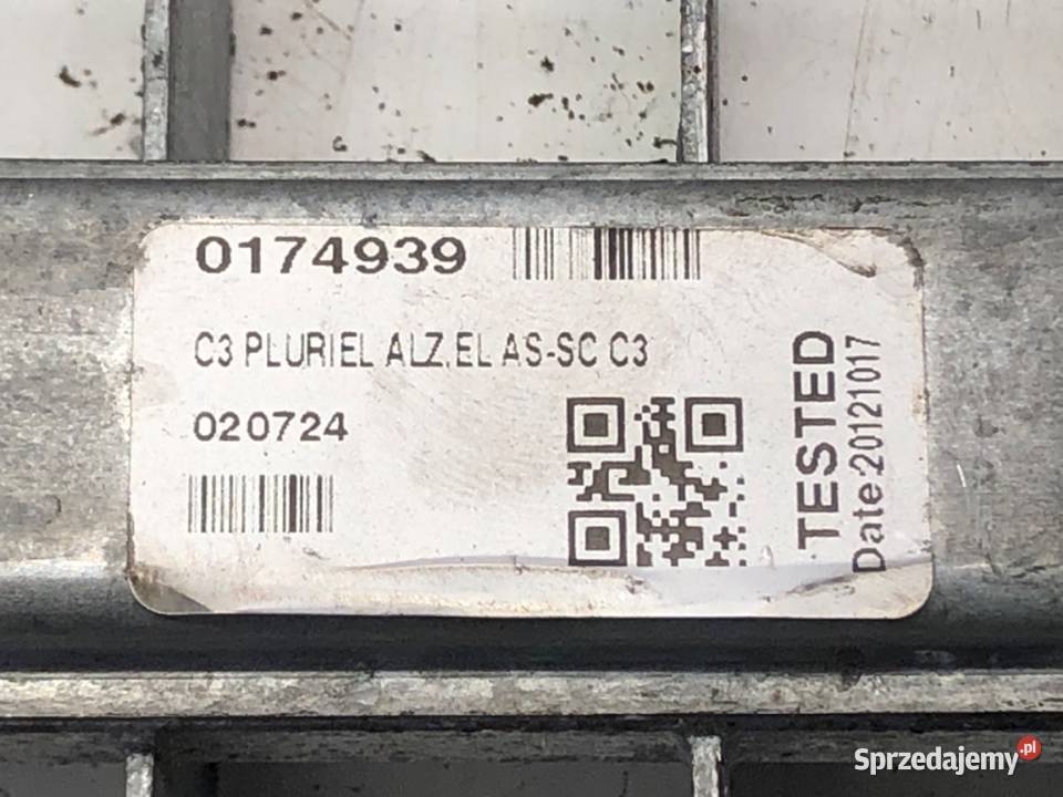 PODNOŚNIK SZYBY LEWY PRZÓD CITROEN C3 Kabriolet podkarpackie