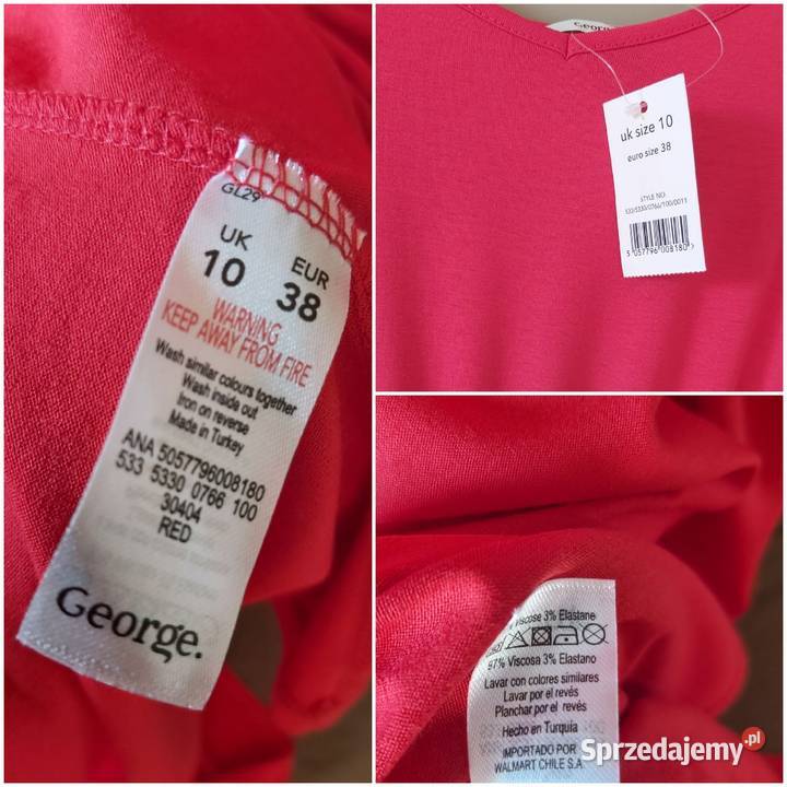 Nowa sukienka George rozmiar 38 Rozmiar 38(M) Lublin sprzedam