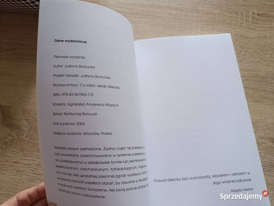 Twoje dziecko Może bawić się samo Justyna miękka