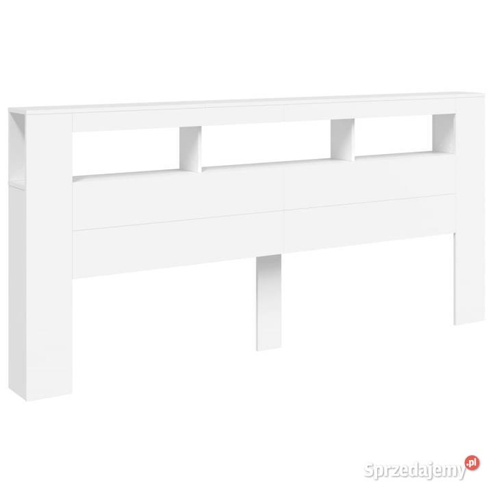 Wezgłowie łóżka z LED białe 220x185x1035 Warszawa