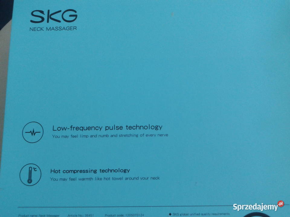 Masaże do szyjikarku firmy SKG K6 Series Kołobrzeg
