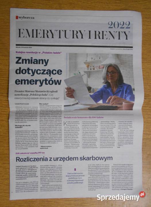 Emerytury i renty 2022 Gazeta Wyborcza