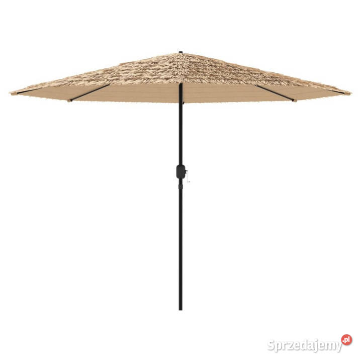 Parasol ogrodowy na stalowym słupku brązowy Warszawa