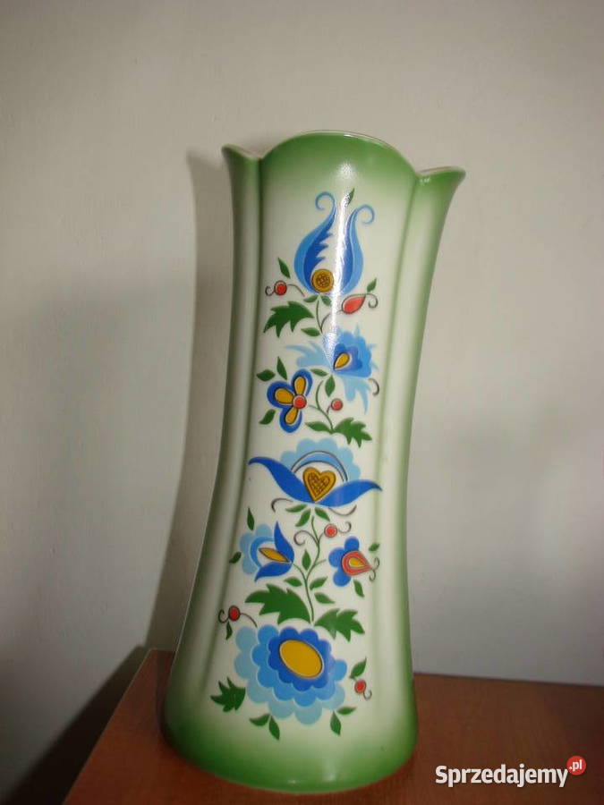 Lubiana wzór kaszubski wazon Porcelana i szkło Porcelana i szkło Pruszcz Gdański