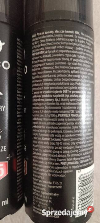 VACO DEET Strong 50 płyn na komary i kleszcze Ełk