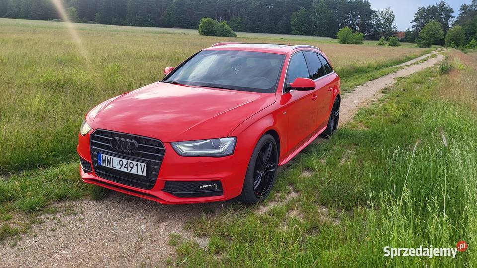 Audi a4 avant b8 20 tdi 190 3xS line skórzana tapicerka mazowieckie Młynisko