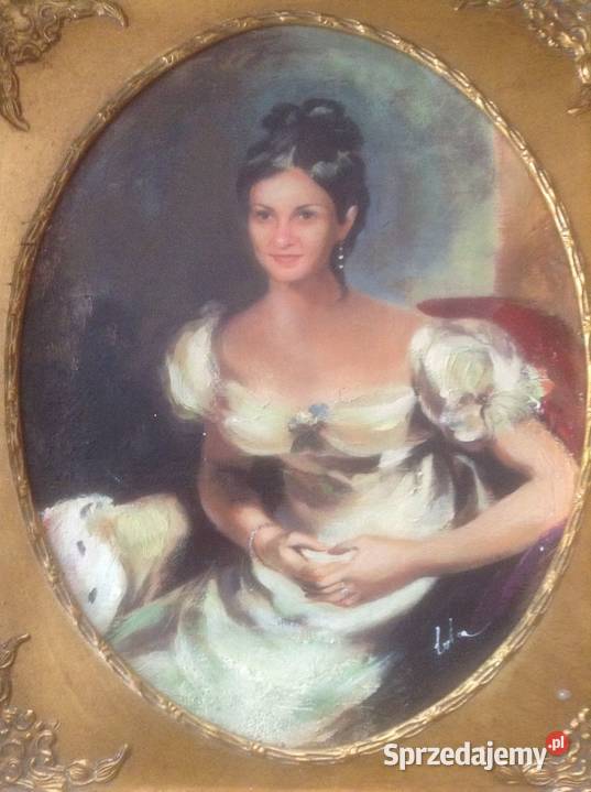 Obraz olejny w ozdobnej ramie 54 x65